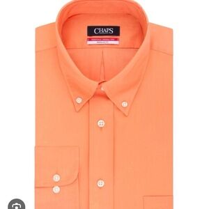 Chaps Men's Bright Orange Dress Shirt